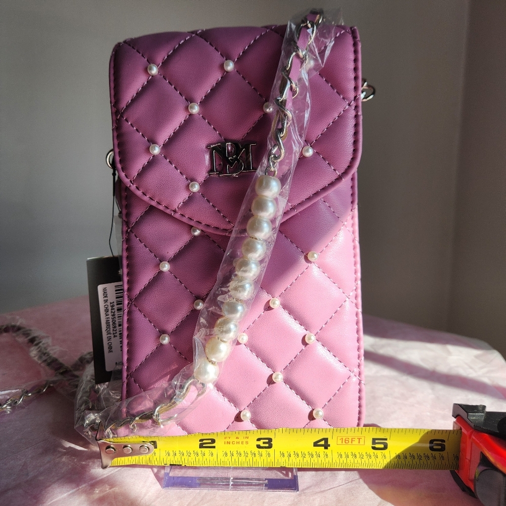 Badgley Mischka Diamond Quilt phone cases, crossbody w/pearls, NWT-SELECT ONE! - Picture 11 of 11